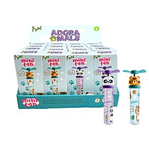 Mini Ventilátor, USB Töltős - Vadon Állatai - Édes Állatok ADORAMALS