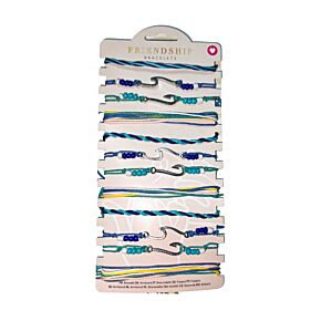 Divat Karkötő - Kék Gyöngyök - Hullám Dísz