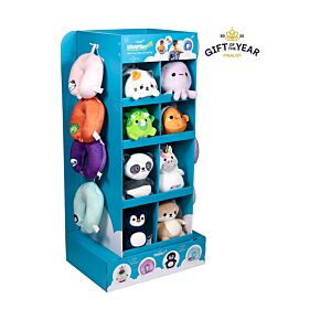 Szabadon Álló, 8 Rekeszes Display - 2 az 1-ben Kifordítható Utazópárnákhoz Szabadon Álló, 8 Rekeszes Display - 2 az 1-ben Kifordítható Utazópárnákhoz