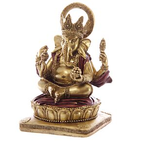 Arany és Piros Ganesh Szobor 14cm Arany és Piros Ganesh Szobor 14cm
