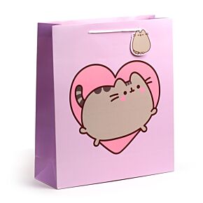 Ajándéktasak 35x40x12cm - Pusheen Macska Szívvel Ajándéktasak 35x40x12cm - Pusheen Macska Szívvel