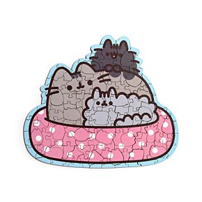 Formázott Kirakó, Fa, 130db - Pusheen Macska