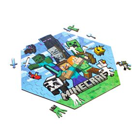 Formázott Kirakó, Fa, 130db - Minecraft Creeper