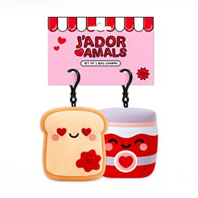 Mini Kulcstartó Szett, 2 db-os - Szives Pirítós & Lekvár - J'Adoramals - Squidglys