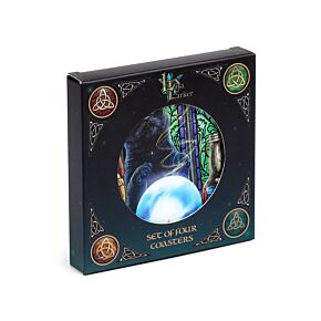 Poháralátét Szett, 4 db-os - Macska - Magical Cats - Lisa Paker