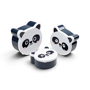 Formatervezett Uzsonnás Doboz Szett, 3 db - Panda - Édes Állatok ADORAMALS