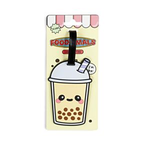 Bőröndcimke, PVC - Bubble Tea - Foodiemals