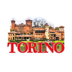 Hűtőmágnes - Torino - Középkori Falu