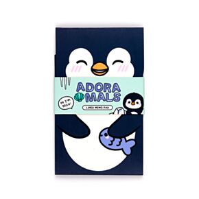 Notesz Felnyitós Fedéllel, Vonalas - Nico, a Pingvin - Édes Állatok ADORAMALS