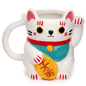 Bögre - Maneki Neko Szerencsehozó Macska - Fehér Bögre - Maneki Neko Szerencsehozó Macska - Fehér