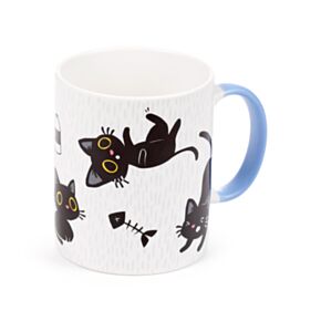 Bögre, Porcelán - Lucky, a Fekete Macska