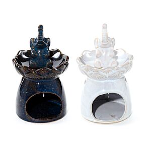 Aromalámpa, Porcelán - Elefánt Lótusz Virágon - Eden Aromalámpa, Porcelán - Elefánt Lótusz Virágon - Eden