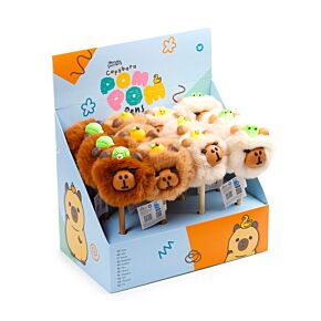 Toll Pomponos Szőrös Topperrel, Vékony Hegyű - Kapibara Toll Pomponos Szőrös Topperrel, Vékony Hegyű - Kapibara