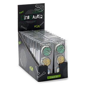 Radír Szett, 3 db-os - Dinoszaurusz Világ