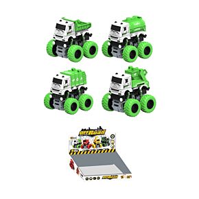 Felhúzhatós Játék - Nagykerekű Terepjáró Akrobatikus Teherautó