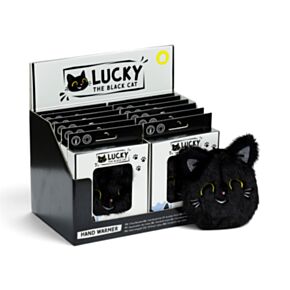 Plüss Kézmelegítő - Lucky, a Fekete Macska