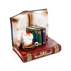 LED-es Display Boszorkány Fekete Macska & Bölcs Öreg Mágikus Bagoly Figurákhoz