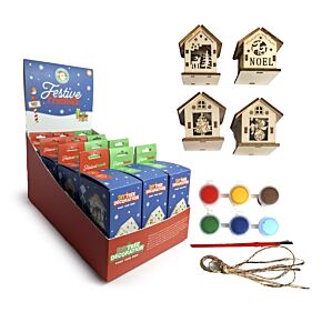 Csináld Magad Festhető Karácsonyfadísz, Karácsonyi - Házikó - Karácsony Barátai