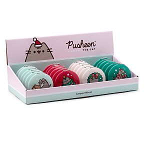 Kompakt Tükör, Fém, Karácsonyi - Pusheen Macska Kompakt Tükör, Fém, Karácsonyi - Pusheen Macska
