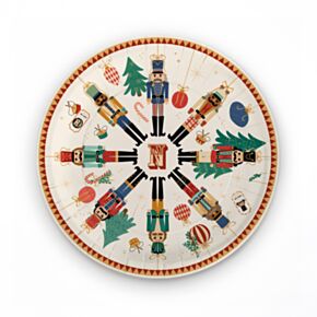 Party Papírtányér Csomag, 10 db, Karácsonyi - Diótörő