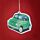 Autóillatosító - Retró Fiat 500 - Zöld (Menta)