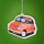 Autóillatosító - Retró Fiat 500 - Piros (Narancs)