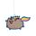 Autóillatosító - Unikornis Pusheen Macska (Eper Muffin)