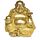 Szerencsehozó Mini Buddha - Arany Glitteres Kínai Nevető Buddha 8cm