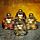 Szerencsehozó Mini Buddha - Arany Glitteres Kínai Nevető Buddha 8cm