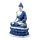 Thai Buddha - Kék & Fehér - Lótusz