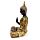 Thai Buddha - Fekete & Narancssárga Arany - Meditáció