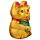 Maneki Neko Integető Macska, Nyitott Szemmel - 17cm