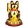 Maneki Neko Szerencsehozó Macska, Integető - Arany