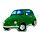 Párna, Plüss - Zöld - Fiat 500