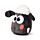 Párna, Plüss - Kawaii Stílus - Shaun, a Bárány