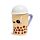 Kerámia Bögre Fedéllel - Boba, a Bubble Tea - Foodiemals
