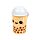 Kerámia Bögre Fedéllel - Boba, a Bubble Tea - Foodiemals