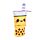 Kihúzhatós Pop Up Tolltartó, Vászon - Boba, a Bubble Tea - Foodiemals
