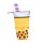 Kihúzhatós Pop Up Tolltartó, Vászon - Boba, a Bubble Tea - Foodiemals