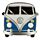 Kitűző, Lakkozott - Volkswagen Transporter VW T1 - Kék
