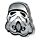 Kitűző, Lakkozott - Sisak - Az Eredeti Stormtrooper