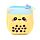 Aprótartó/Mini Pénztárca, Plüss - Bubble Tea - Foodiemals