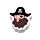 Radír Szett, 3 db-os - Jolly Roger Kalózok