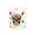 Pohárkészlet, 2 db-os - Day of the Dead - Mexikói Koponyák