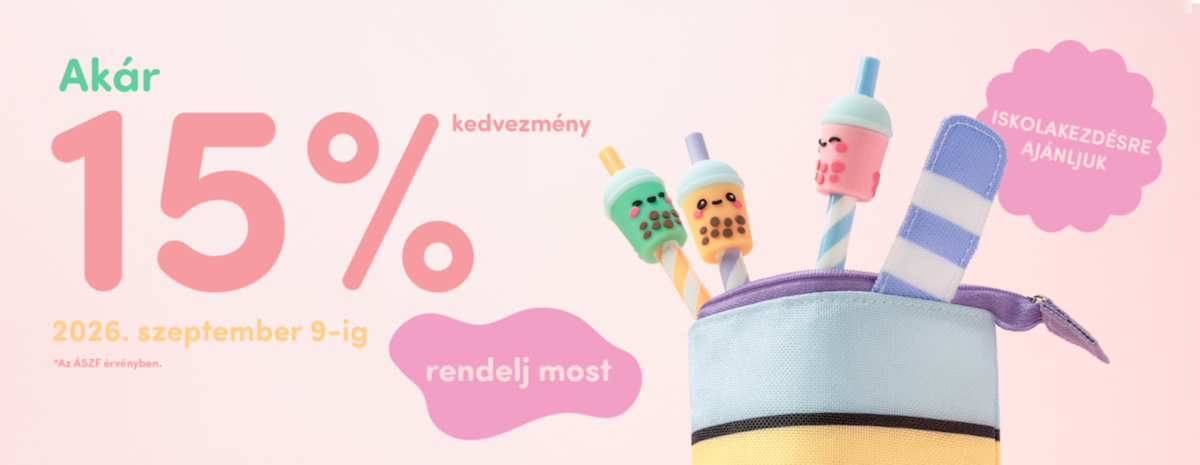 Iskolakezdési Akció - Akár 15% kedvezmény