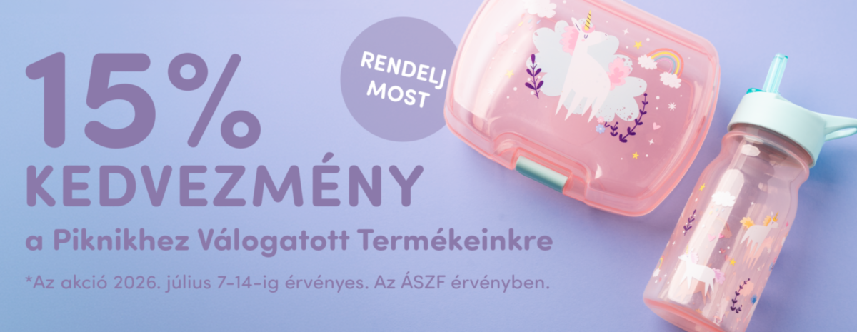 15% kedvezmény - a piknikhez szükséges termékeinkre